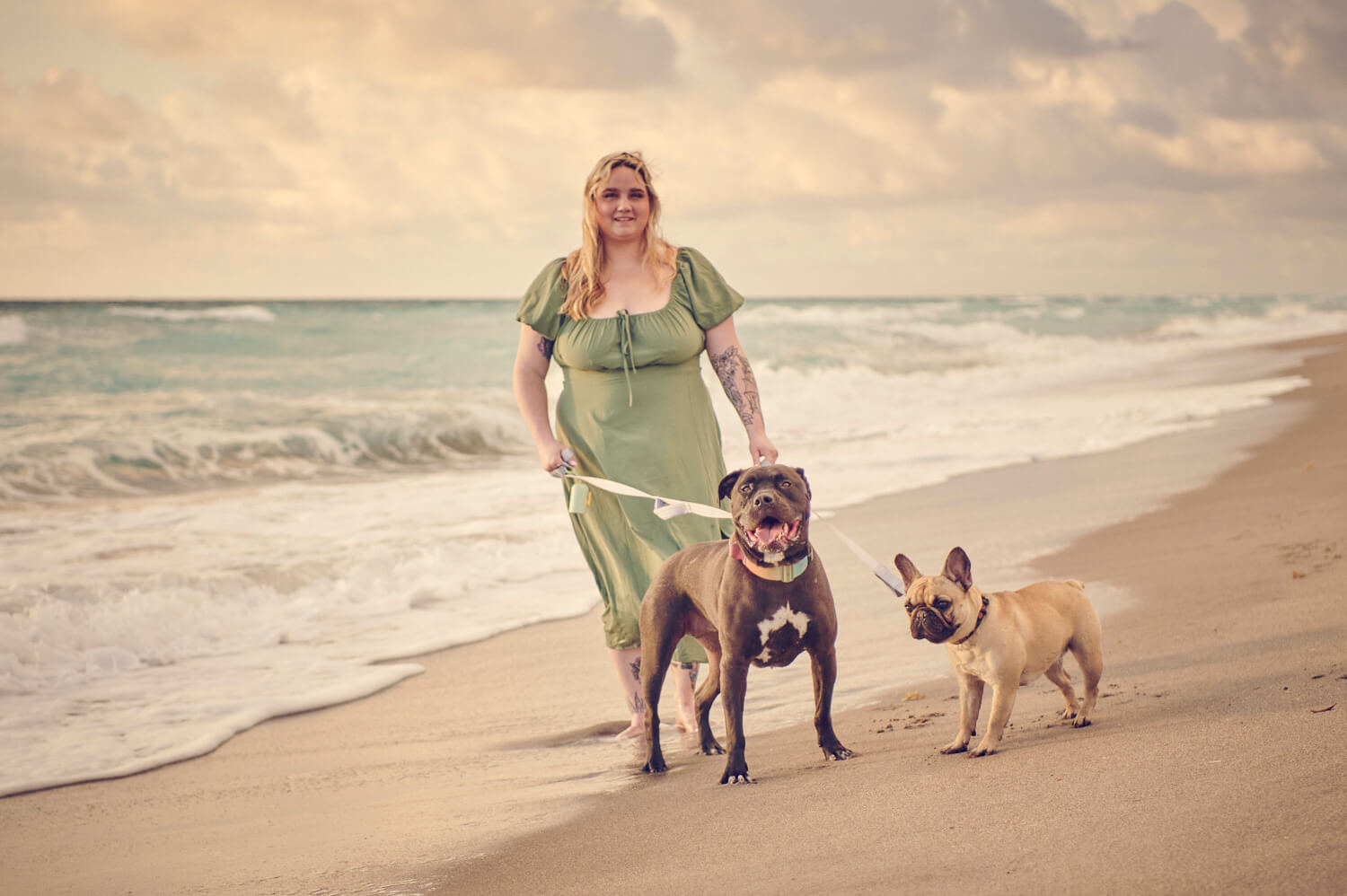 Juno Beach Pier Photoshoot with Dogs