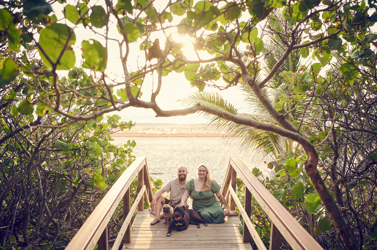 Juno Beach Pier Photoshoot with Dogs